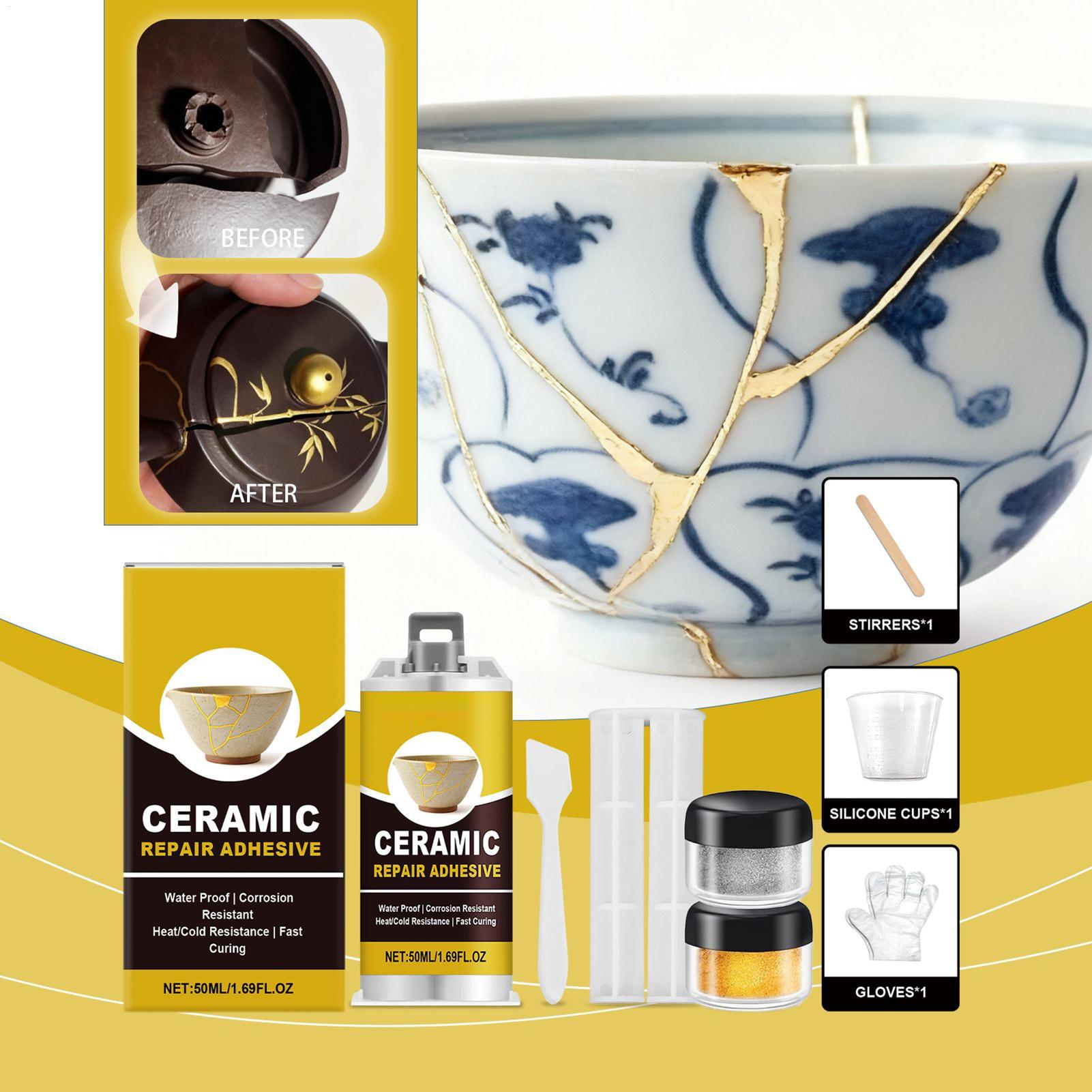 Art Craft Workshop - Kit Perbaikan Keramik Jepang, Lem Keramik