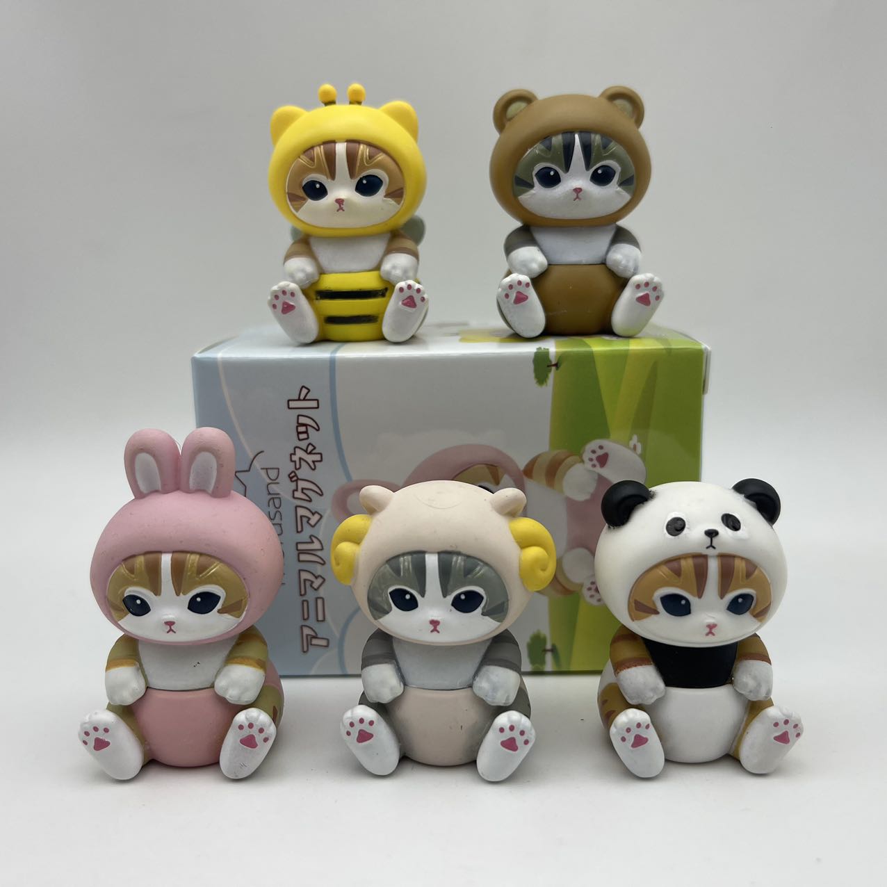 Box Art And Craft - Set Figur Aksi Mofusand 4Cm Boneka