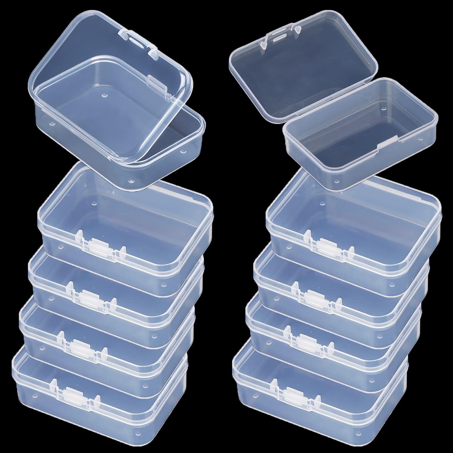 Box Art And Craft - Satu Set 10 Kotak Penyimpanan Plastik
