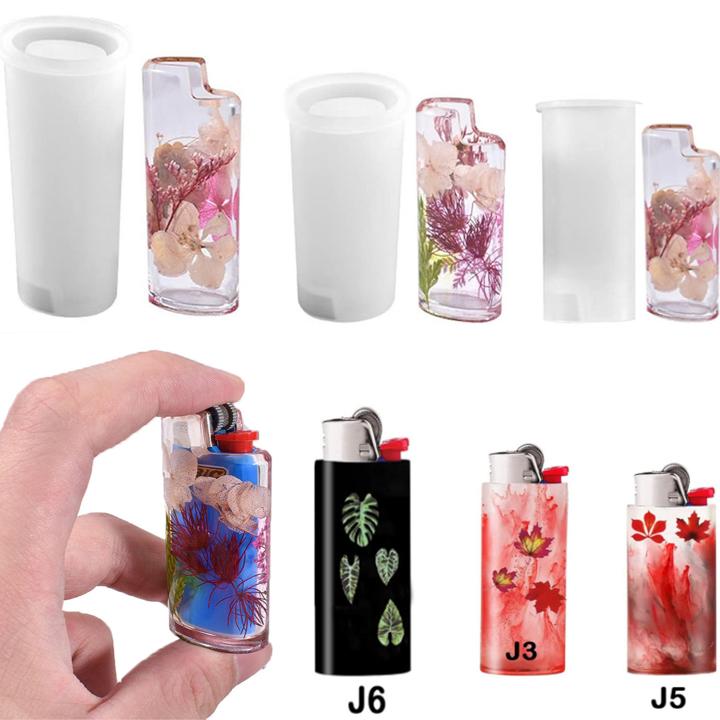 Art Craft Model - Cetakan Resin Silikon Penutup Pemantik DIY,