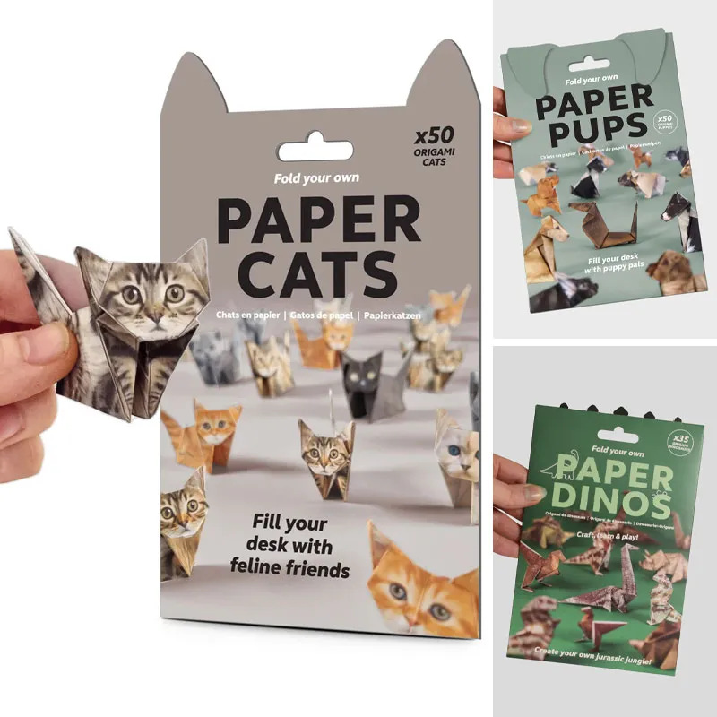 Art Craft Dinosaurs - Set Kertas Origami DIY Kreatif 50