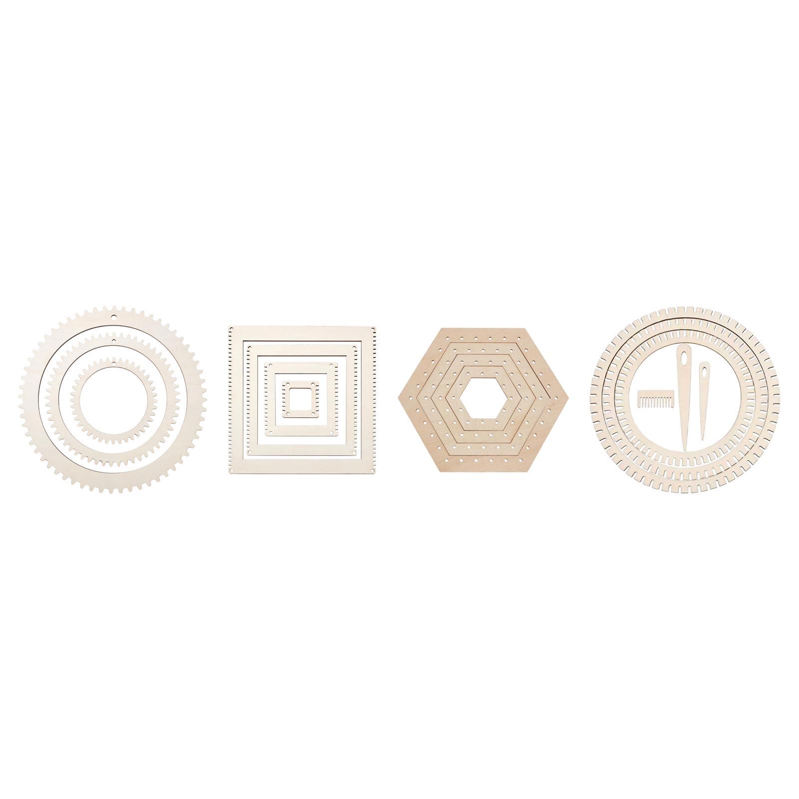 Loom Weaving Frame - Perlengkapan Alat Tenun Kayu DIY Set