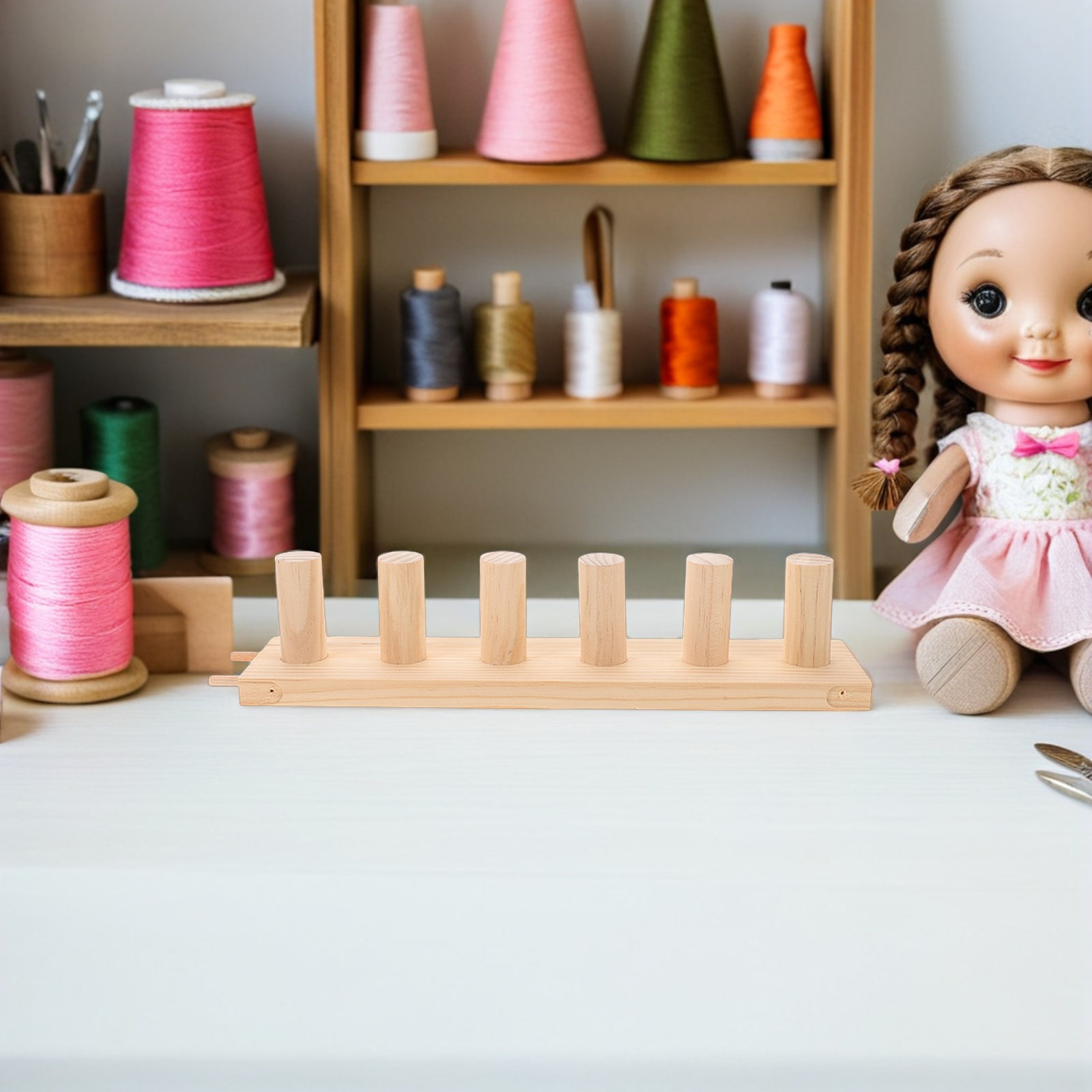 Loom Weaving Frame - Alat Tenun Kayu 3-in-1 untuk Merajut