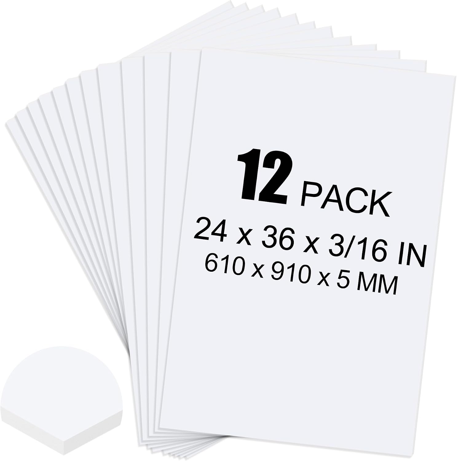 School Of Art X Craft - 12 Paket Papan Busa Putih, 24