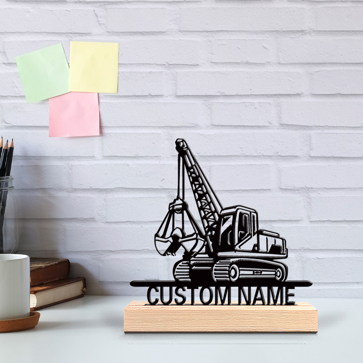 Art Craft Letter A - 1pc Patung Traktor Custom Huruf Timah,