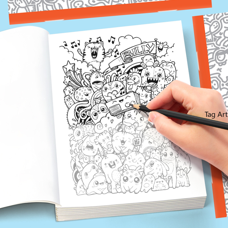 Chinese Art Craft - Buku Mewarnai dan Menggambar Gaya Grafiti