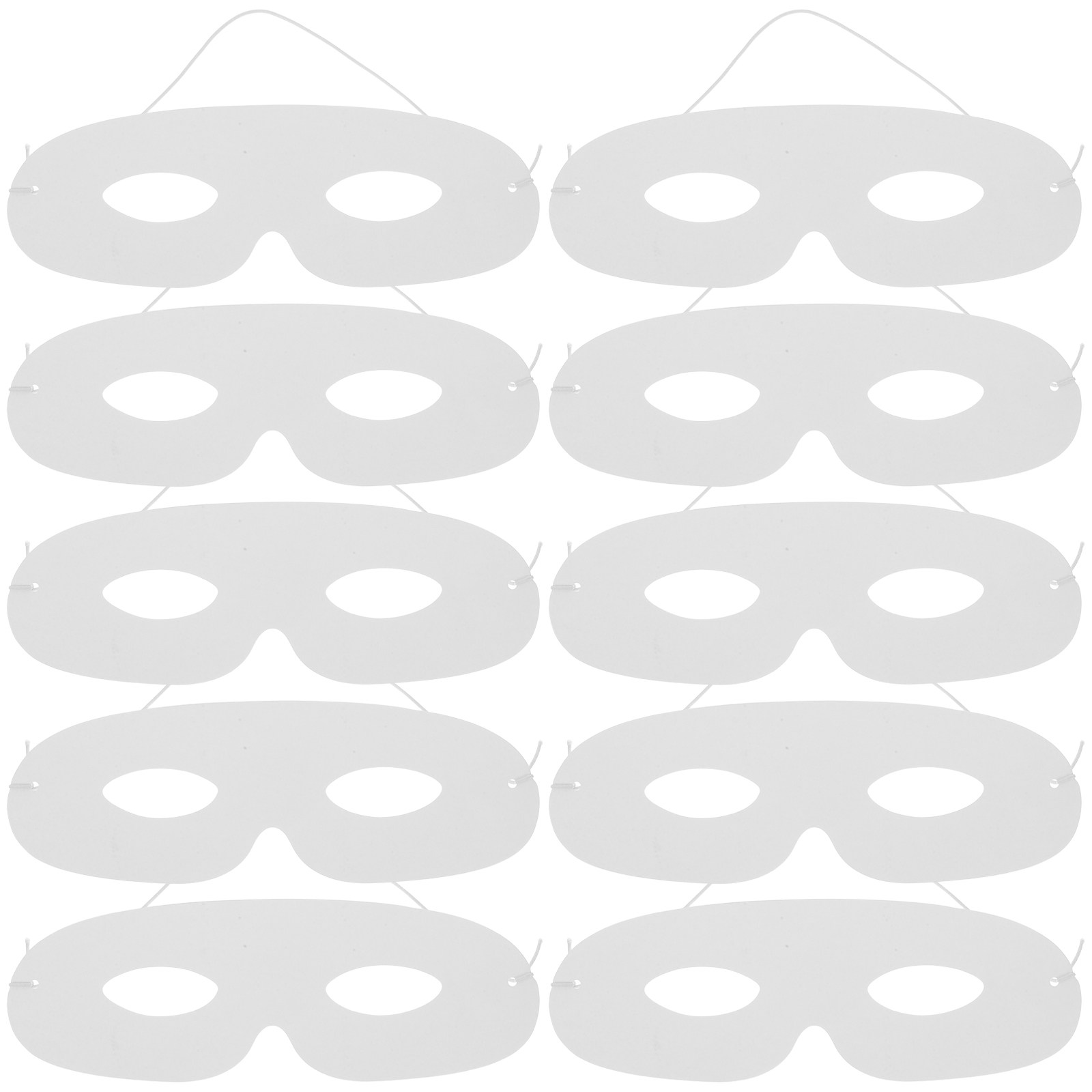 Art Craft Halloween - 20Pcs Masker Putih Polos untuk Kerajinan