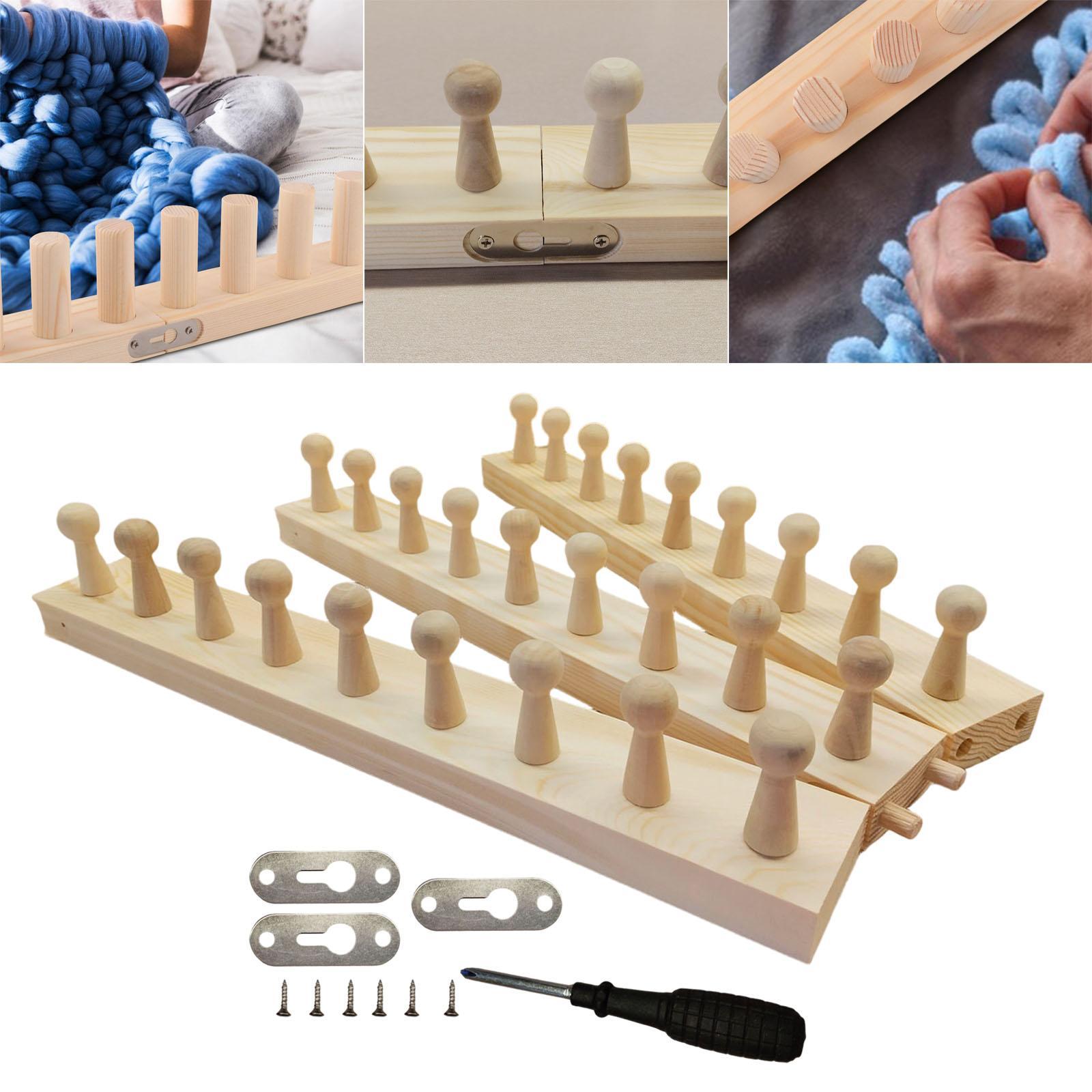 Loom Weaving Frame - Alat Tenun Rajut Selimut Kayu Warna