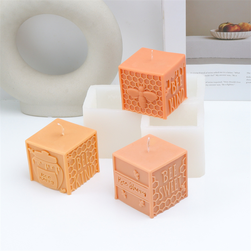 Art Craft Letter A - Cetakan Lilin Silikon Sarang Lebah 3D
