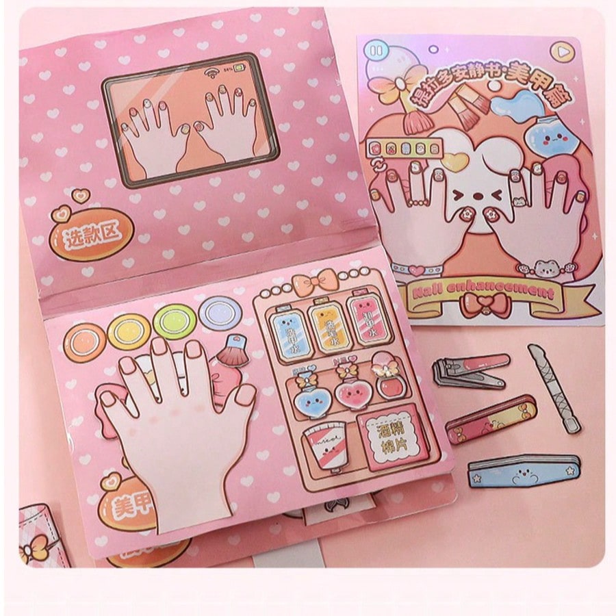 Art Craft Book - Buku Stiker Salon Kuku DIY Anak-Anak