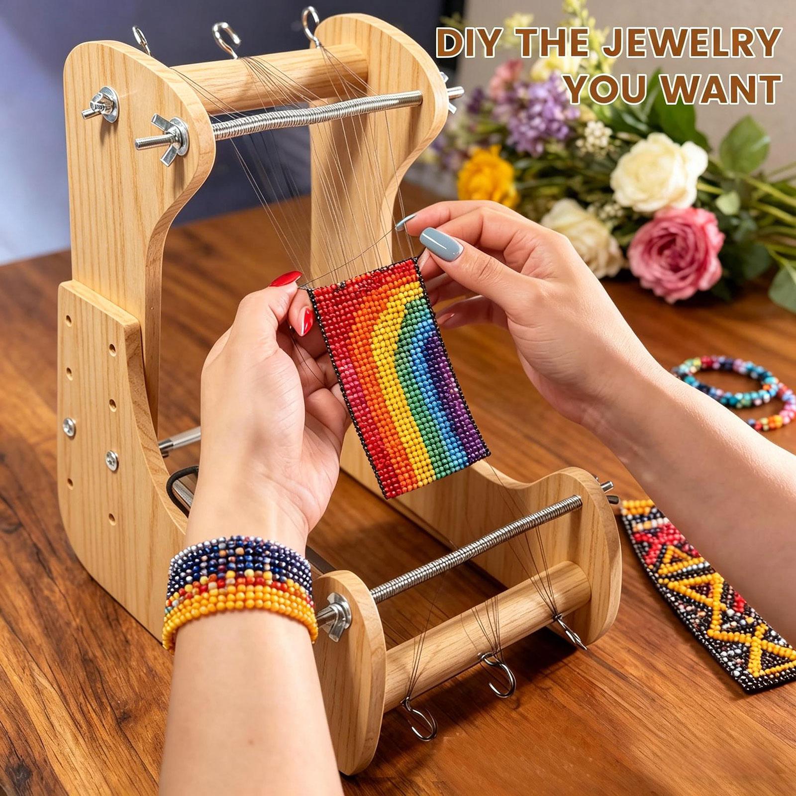 Loom Weaving Frame - Alat Kerajinan Hobi Bingkai Kayu yang