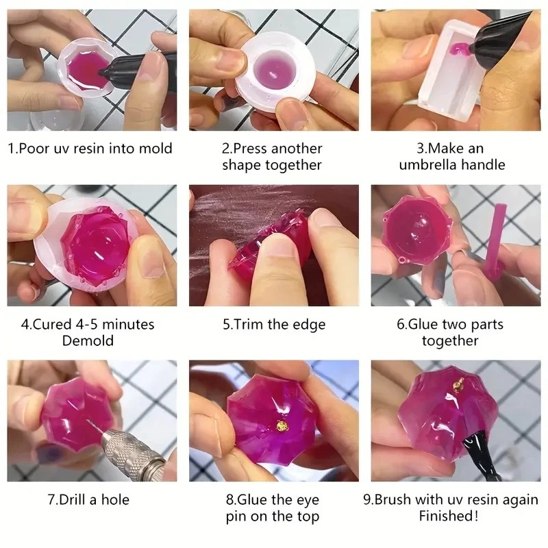 4pcs Cetakan Silikon DIY untuk - Art Craft Model ulasan dan harga