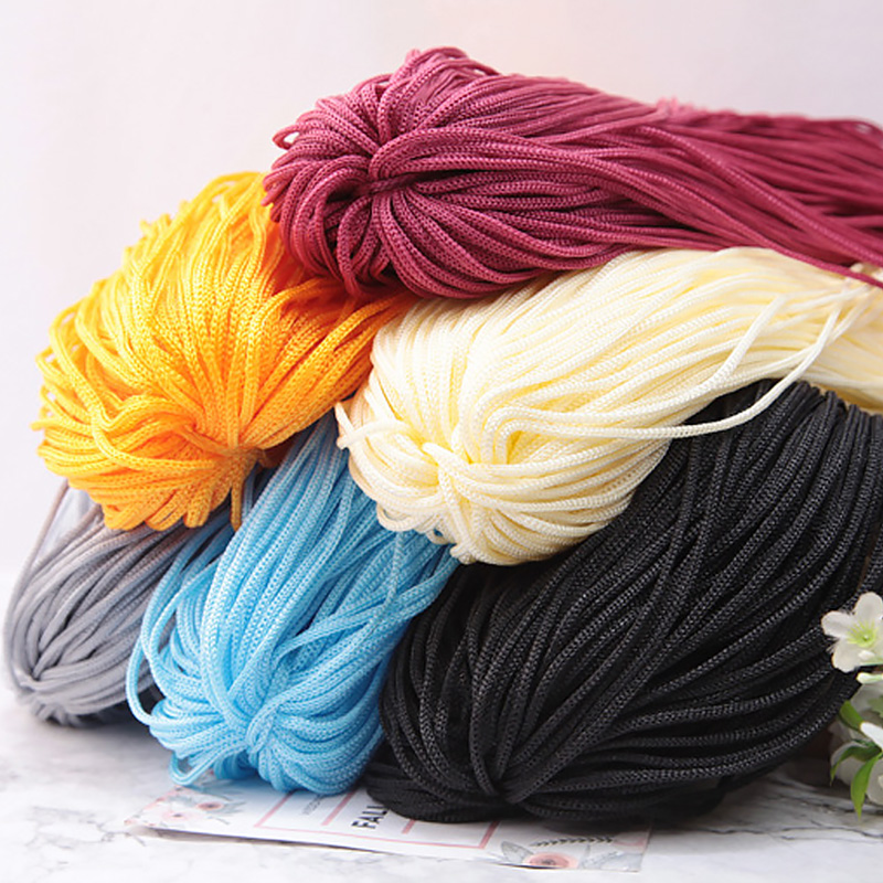 200M 3mm renda kabel nilon tal - Macrame Cord Cotton ulasan dan harga