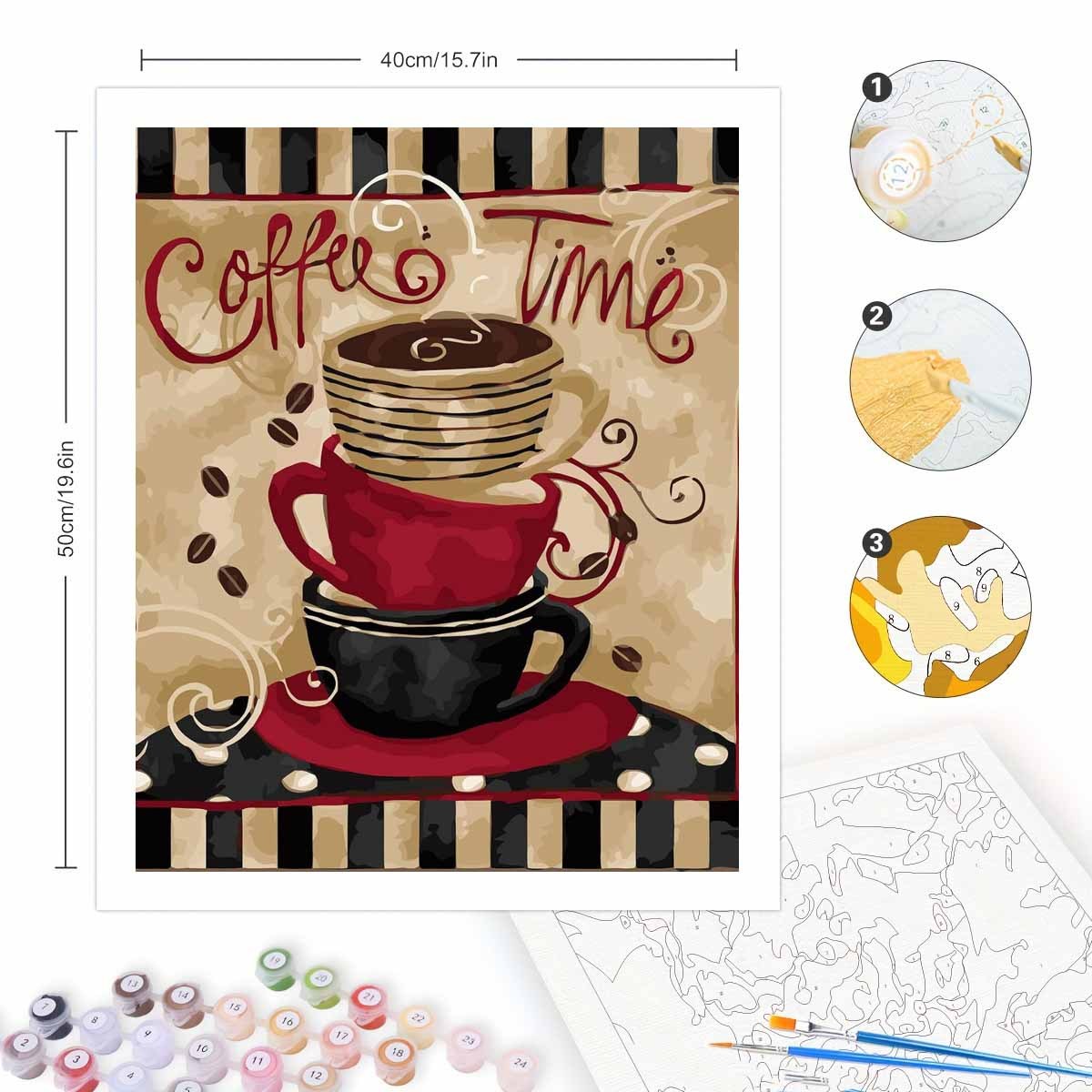 Kit Lukisan Berdasar Angka unt - Art Craft Letter A ulasan dan harga