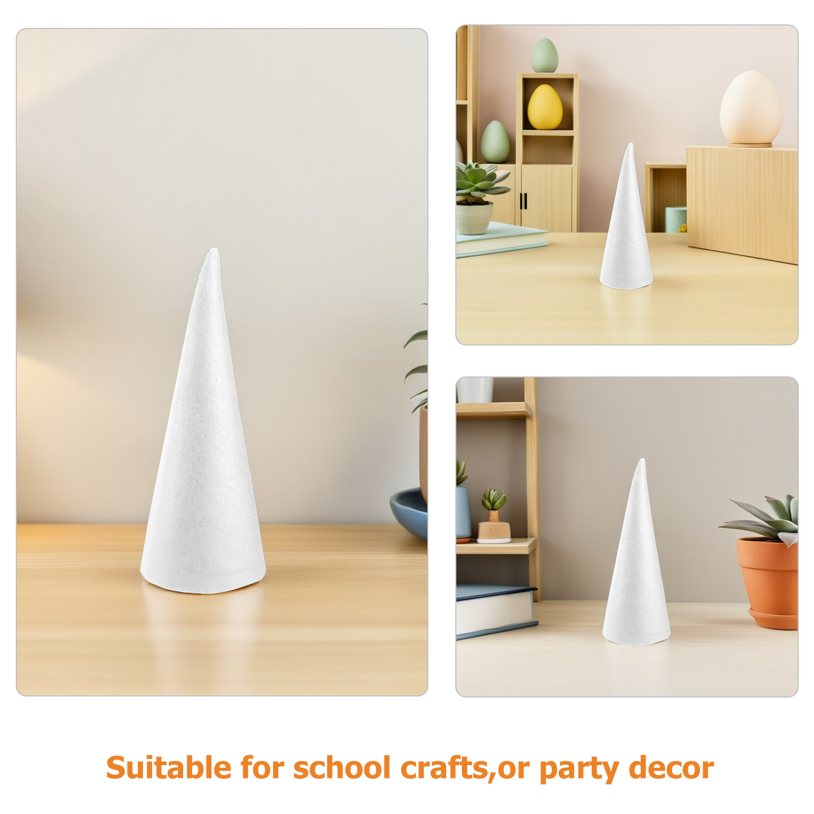 12 Buah Kerucut Busa Polistire - Art Craft Christmas Tree ulasan dan harga
