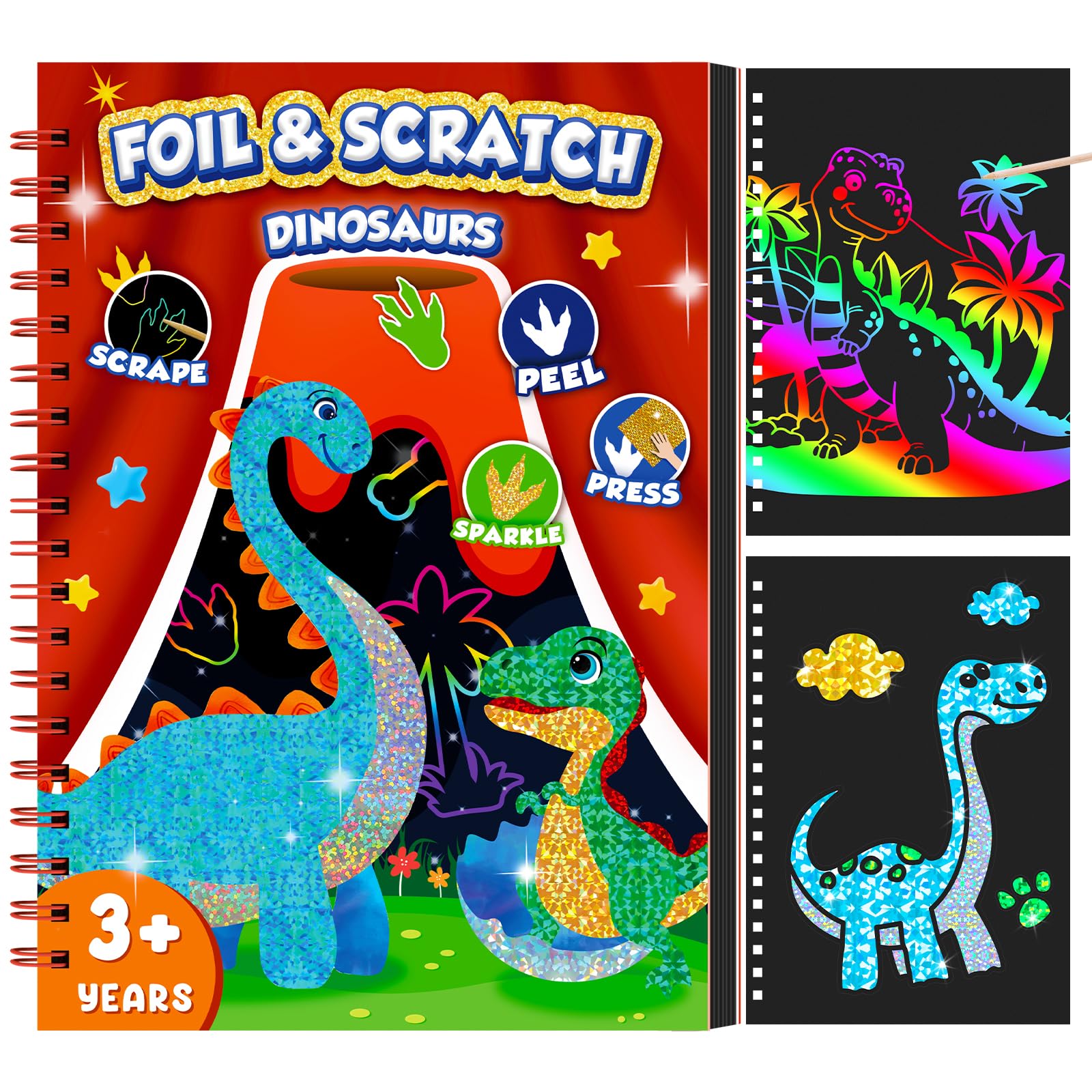 Buku Seni Goresan Dinosaurus u - Art Craft Dinosaurs ulasan dan harga
