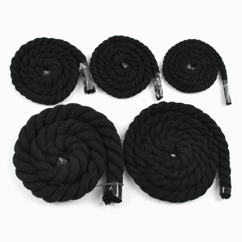 Tali Katun Hitam 1-5M 5-20mm,  - Macrame Cord Cotton ulasan dan harga