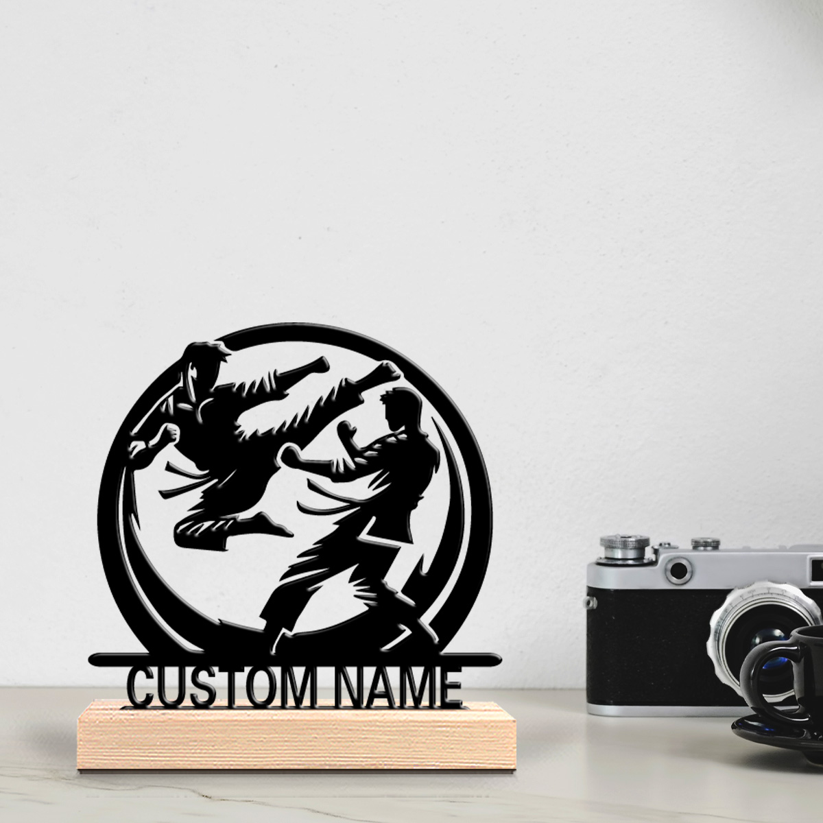 1pc Patung Logam Taekwondo Cus - Art Craft Letter A ulasan dan harga