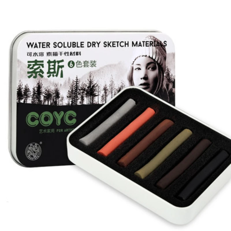 6 Warna Artis Arang Strip Inda - Chalk Pastel Set ulasan dan harga