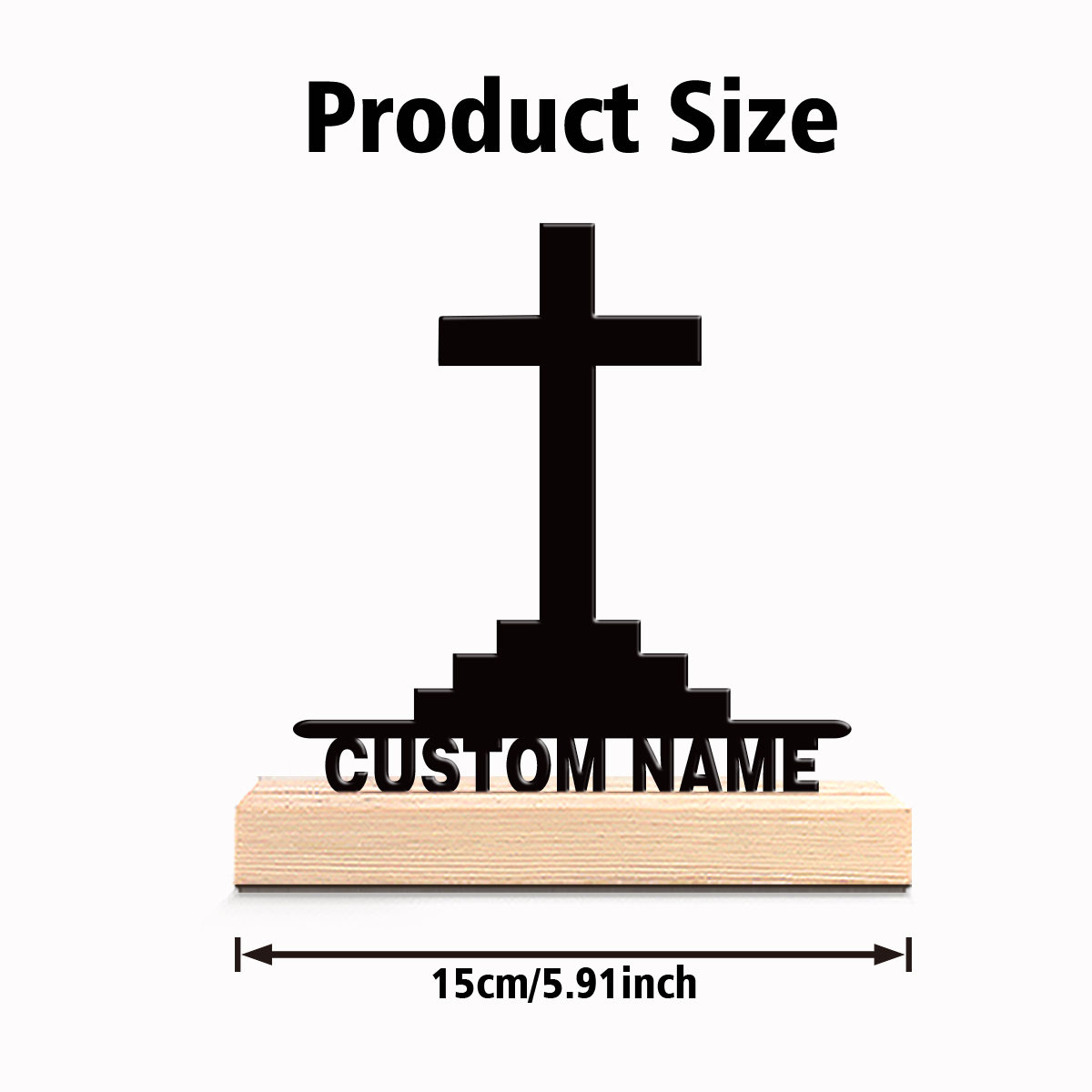 1pc Patung Salib Sederhana den - Art Y Craft ulasan dan harga
