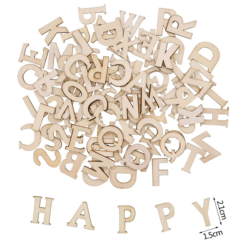 100pcs Kayu Alfabet Bahasa Ing - Art Craft Letter A ulasan dan harga