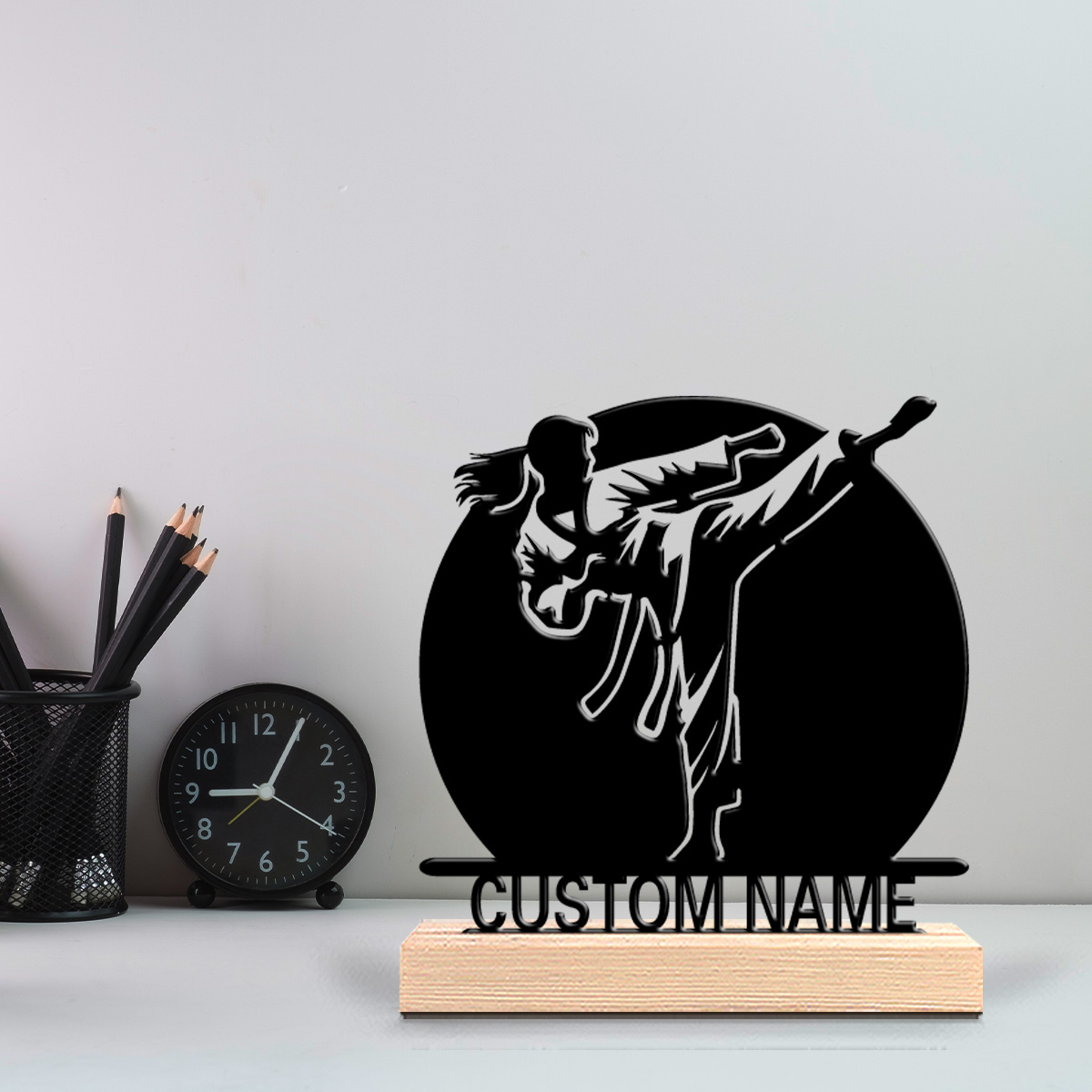 1 buah Patung Logam Karate Abs - Art Craft Letter A ulasan dan harga