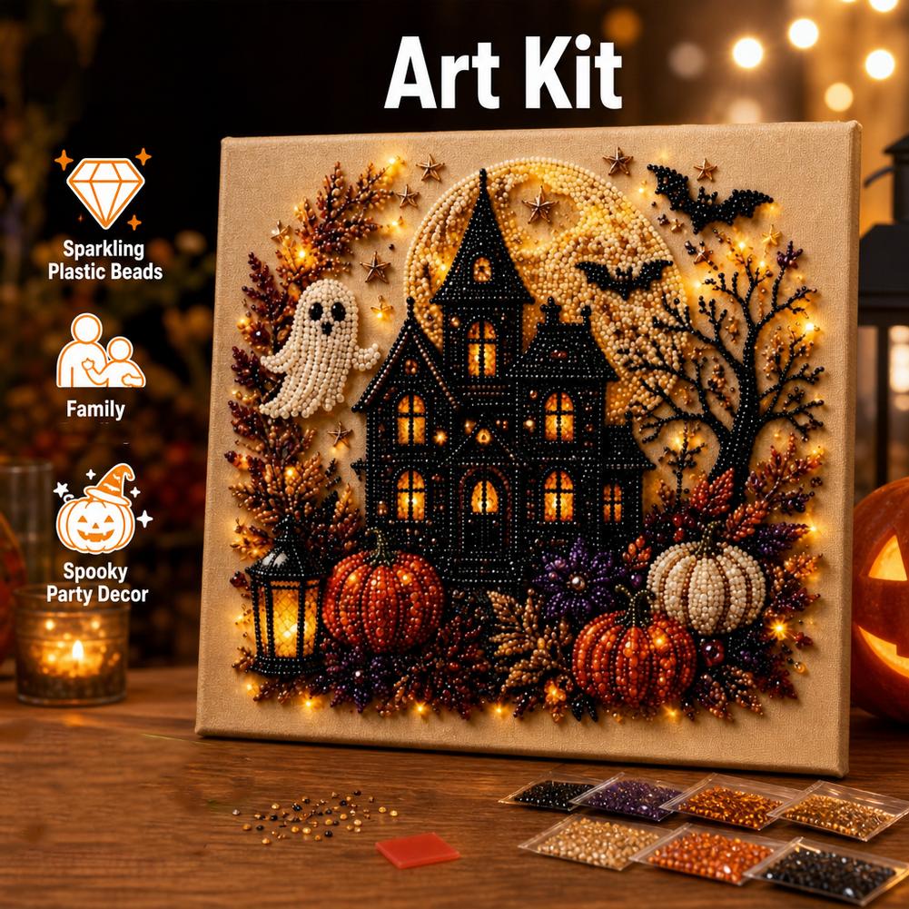 Kit Seni Mutiara 3D Hantu & La - Art Craft Halloween ulasan dan harga