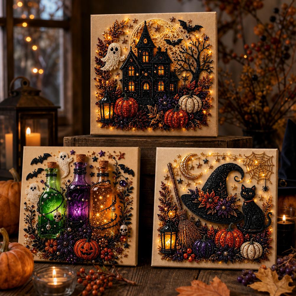 Kit Seni Mutiara 3D Hantu & La - Art Craft Halloween ulasan dan harga