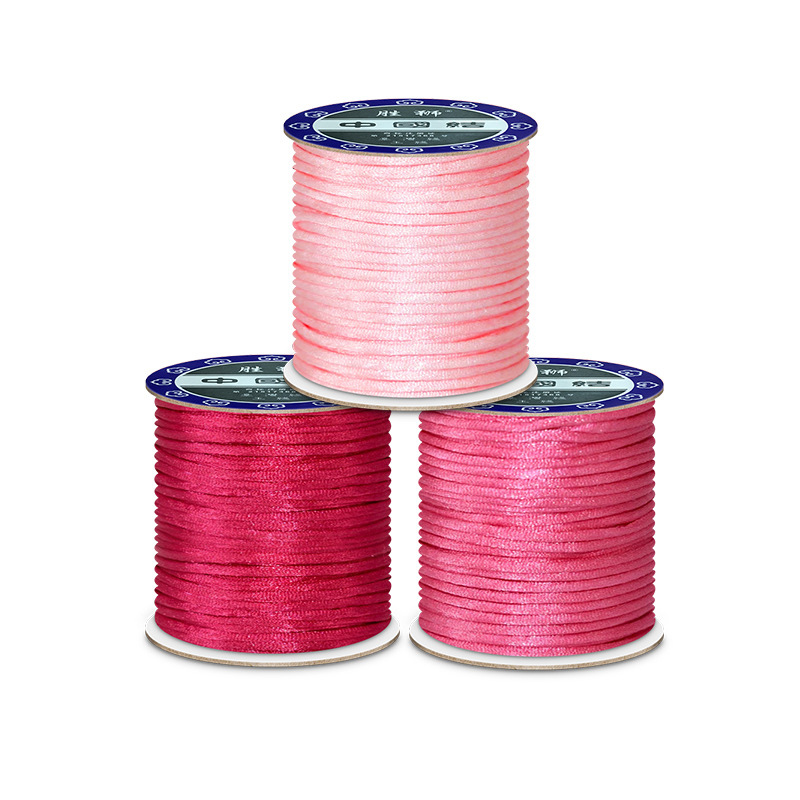 2mm benang kabel nilon merah u - Macrame Cord Cotton ulasan dan harga