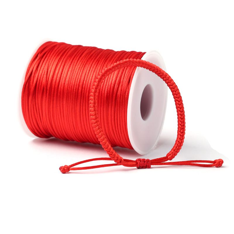 2mm benang kabel nilon merah u - Macrame Cord Cotton ulasan dan harga