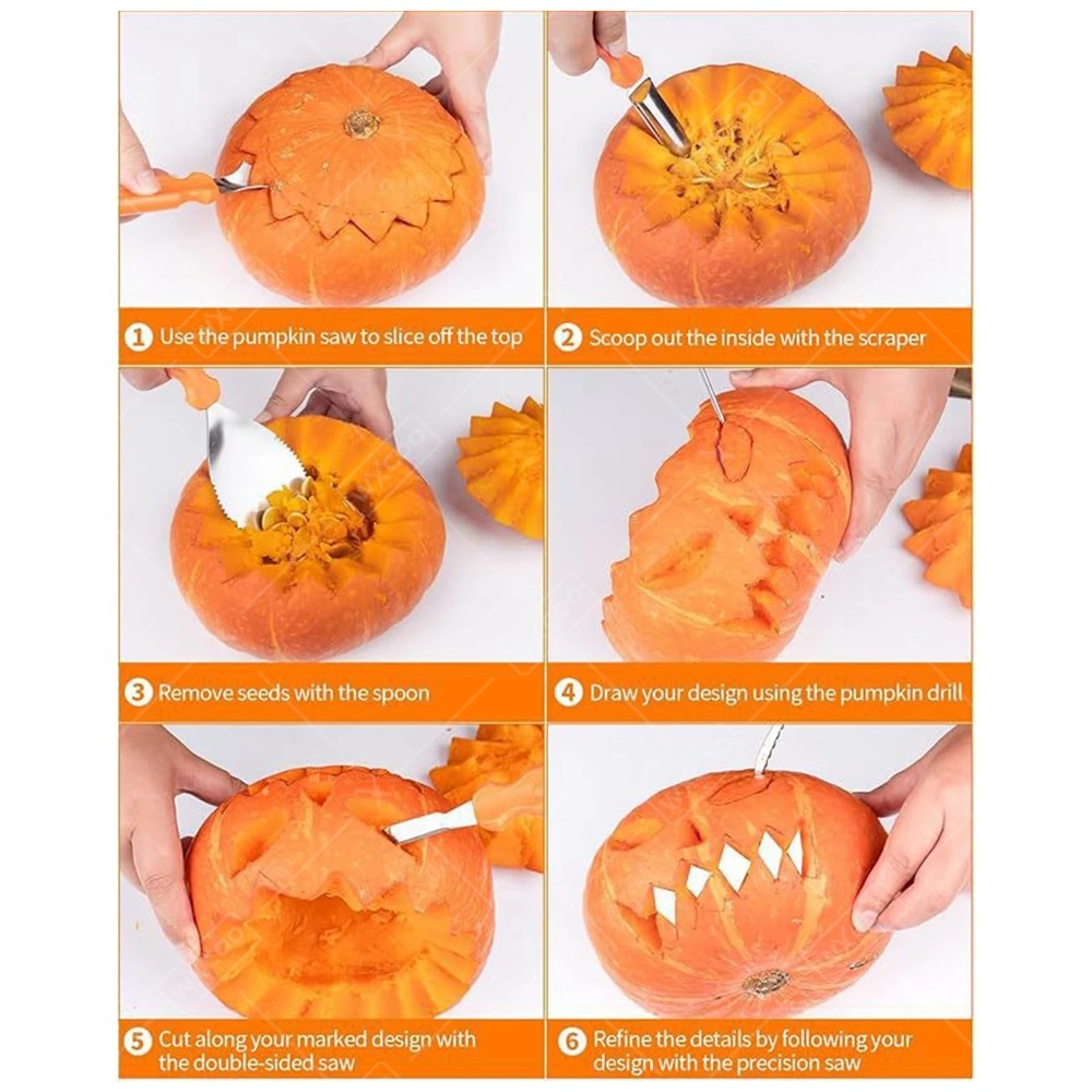 Set Alat Pemotong Ukiran Labu  - Art Craft Halloween ulasan dan harga