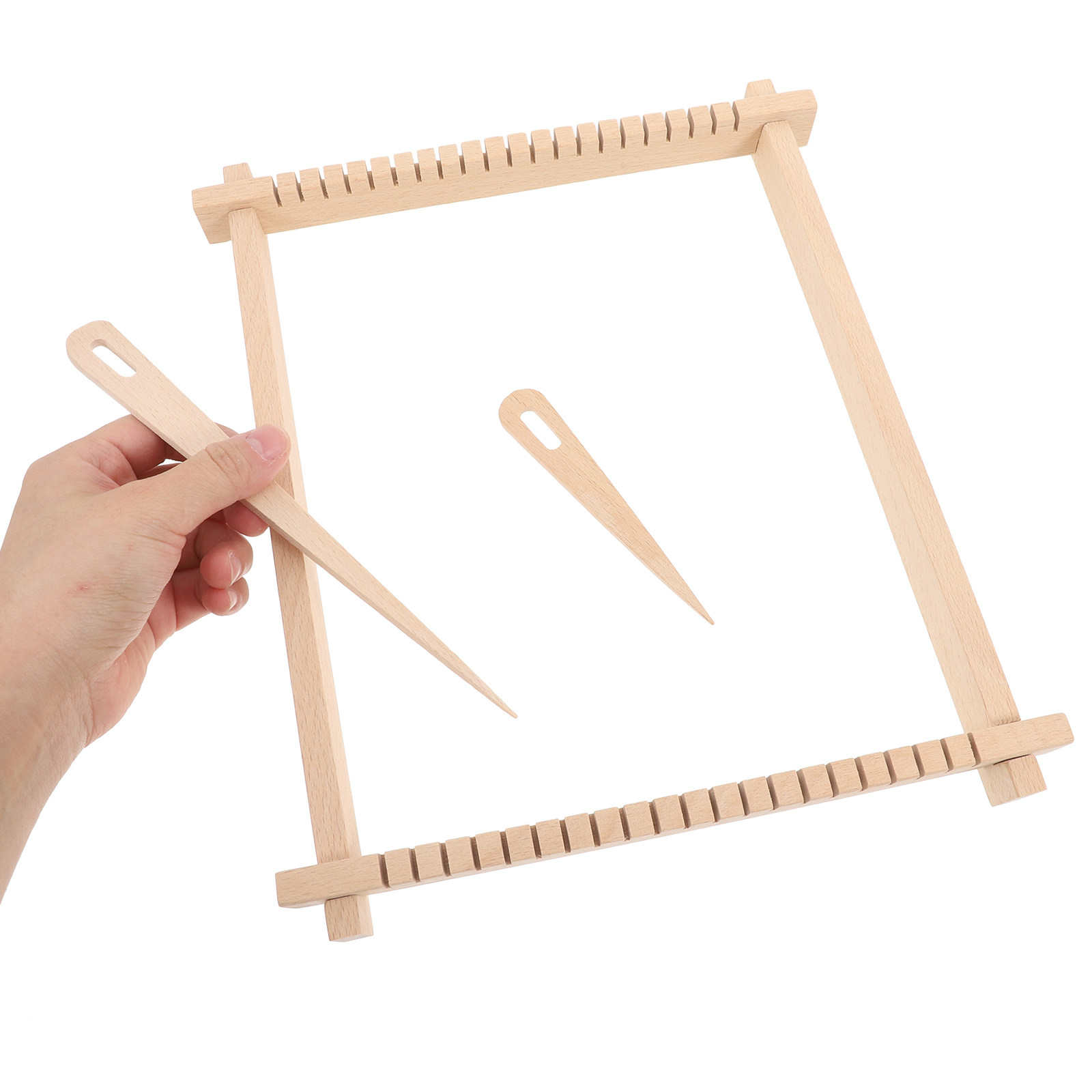 1Set Kit Tenun Bingkai Kayu un - Loom Weaving Frame ulasan dan harga