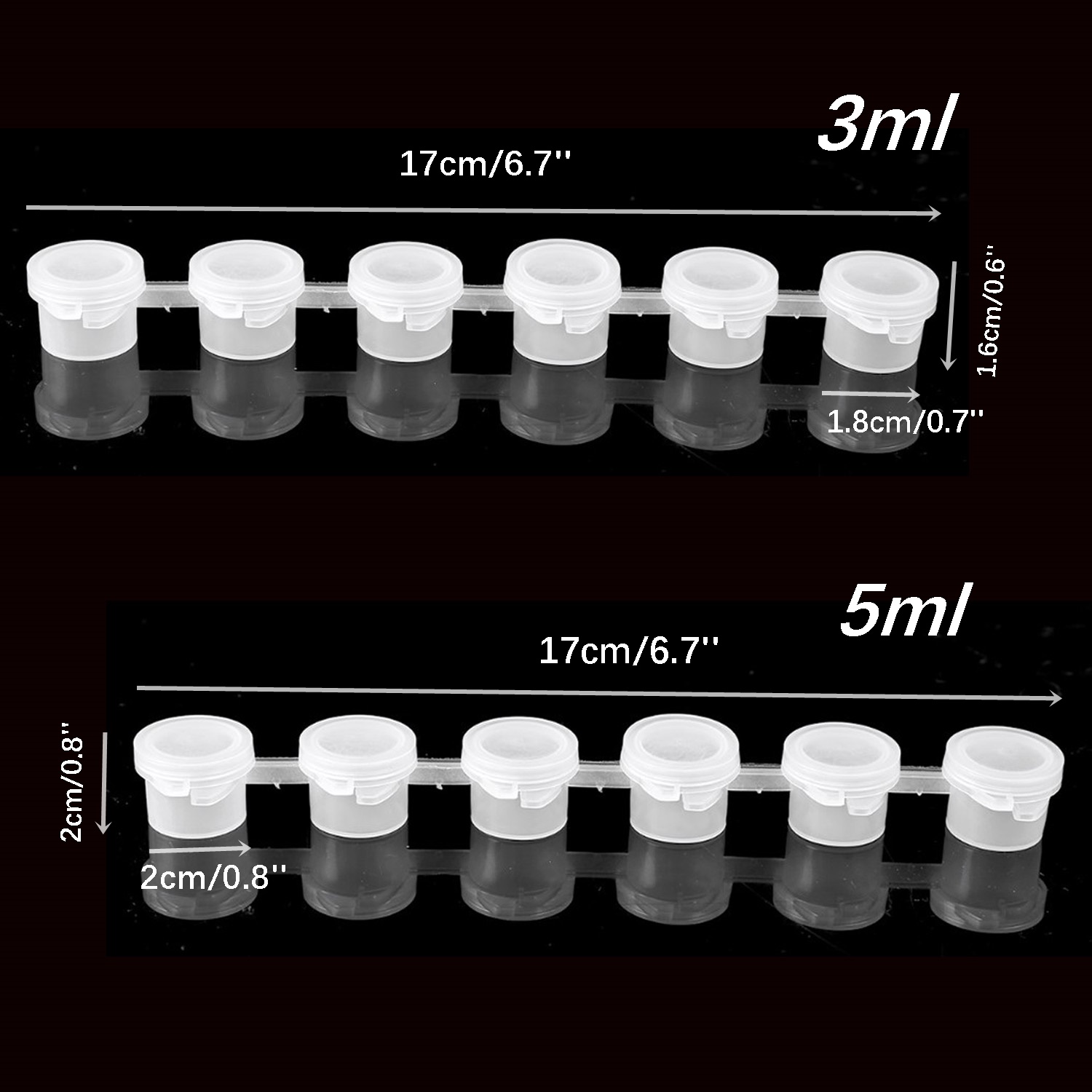 10Strip 60Pot Strip Cat Kosong - Box Art And Craft ulasan dan harga
