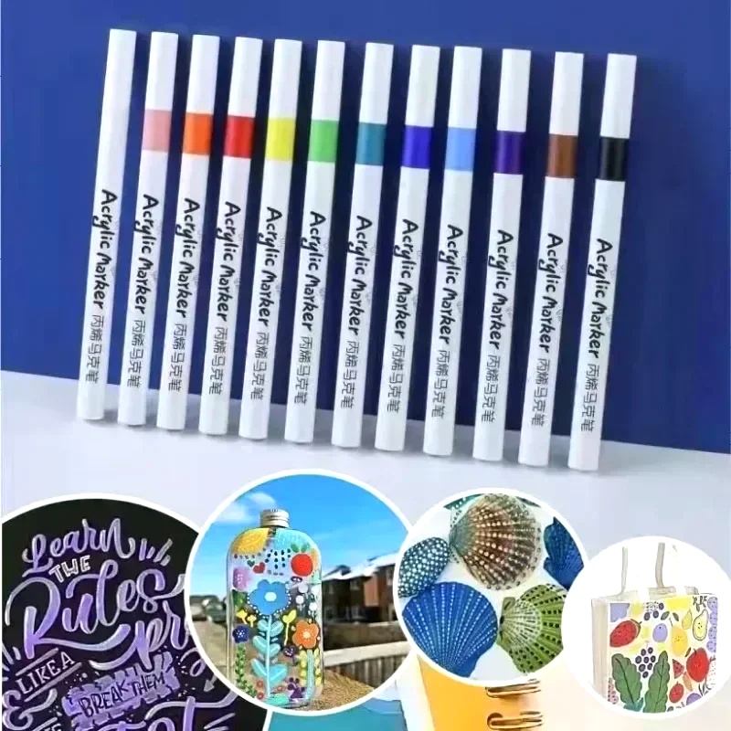 Set Pena Spidol Akrilik Ujung  - Art Craft 5 Year Old ulasan dan harga