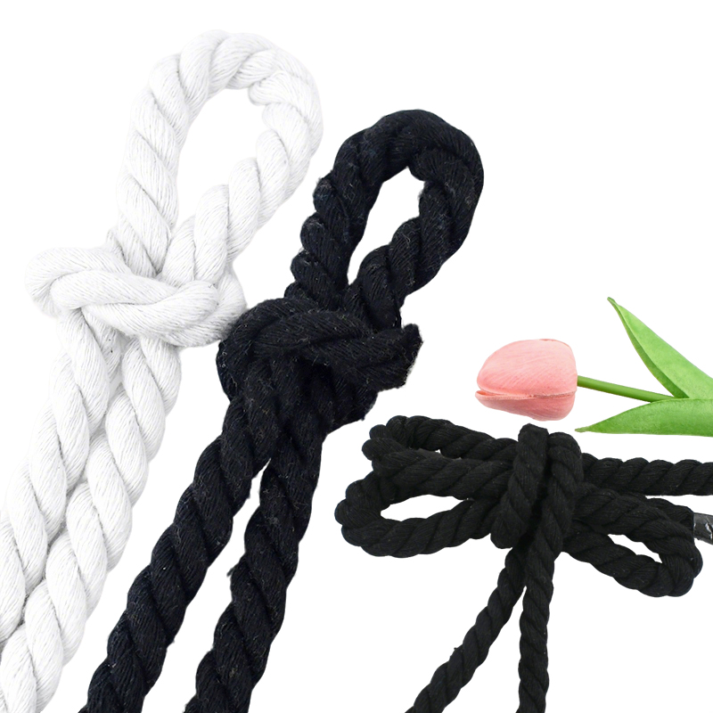 Tali Katun Putih/Hitam 5-20mm  - Macrame Cord Cotton ulasan dan harga