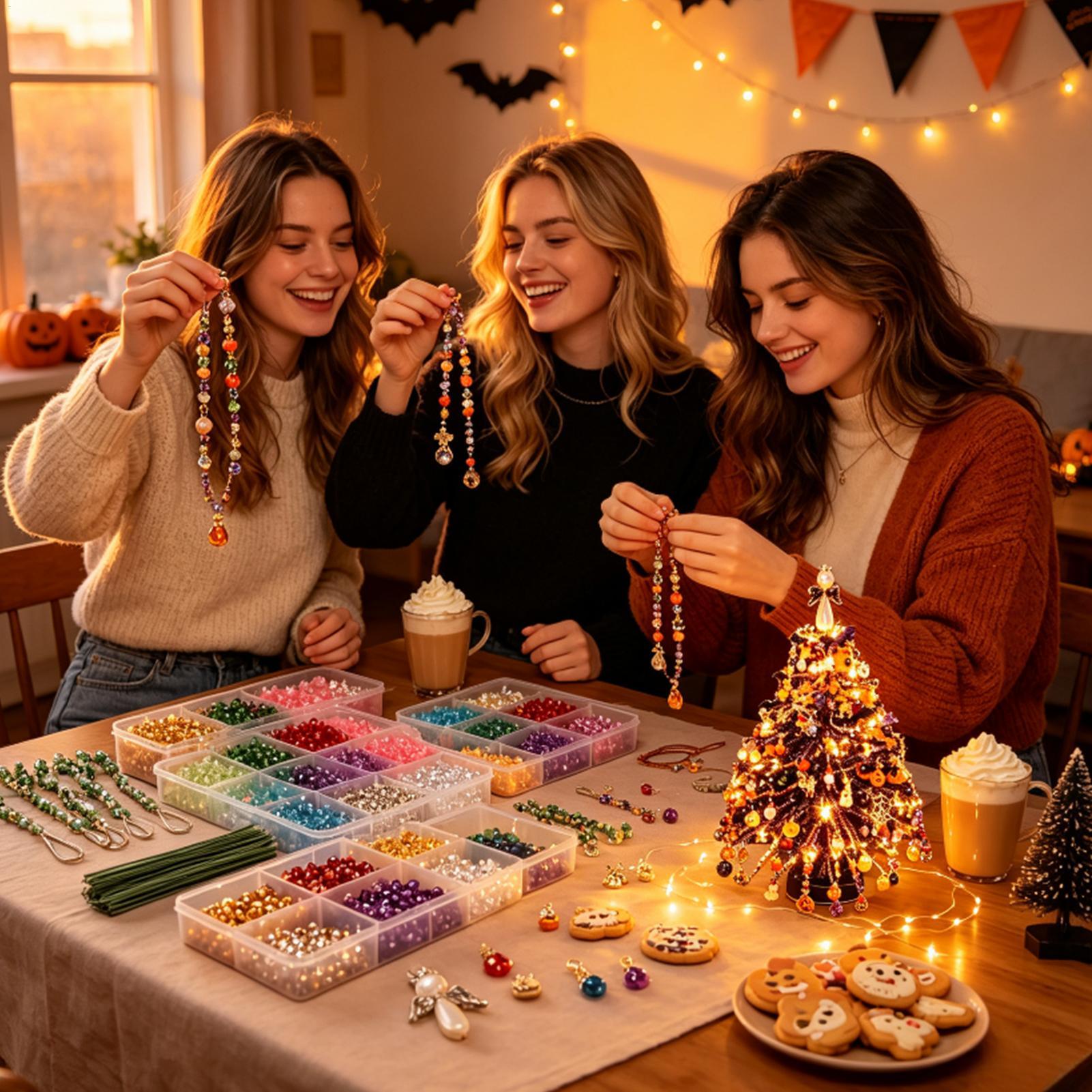 Seni Merangkai Manik-Manik Poh - Art Craft Christmas Tree ulasan dan harga