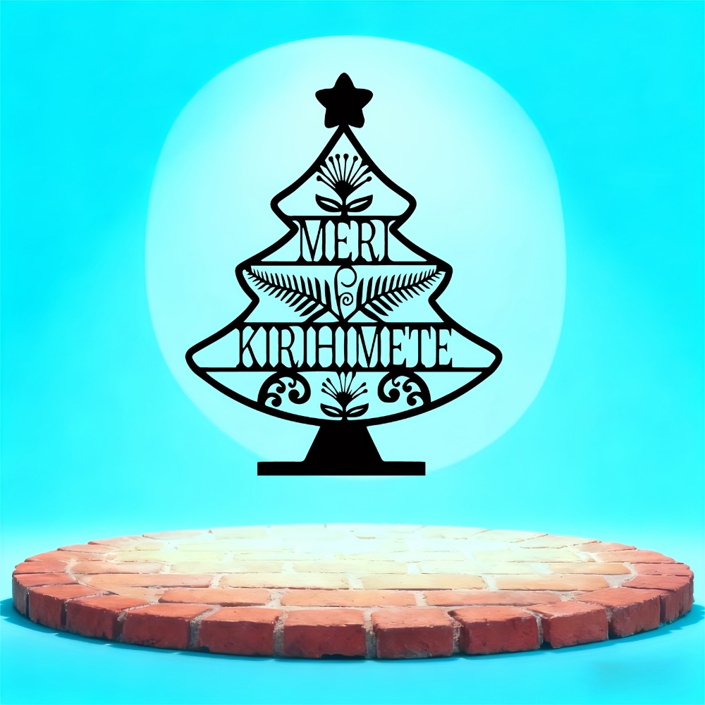 CIFBUY Hiasan Dinding Logam Ga - Art Craft Christmas Tree ulasan dan harga
