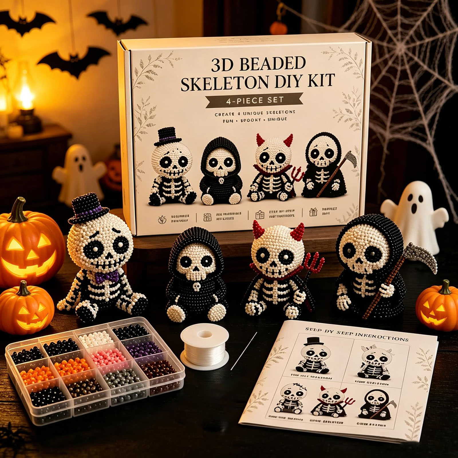 Kit Kerajinan Tangan Kerangka  - Art Craft Halloween ulasan dan harga