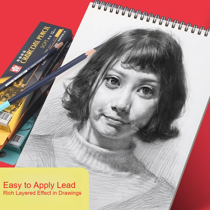 Pensil Sketsa SAKURA Soft/Medi - Chalk Pastel Set ulasan dan harga