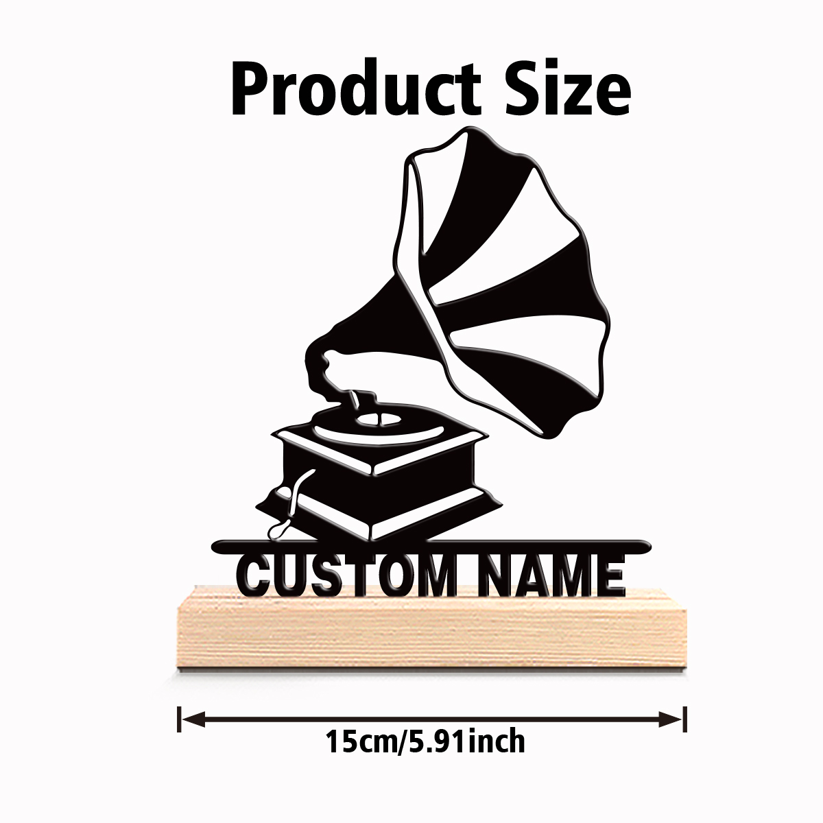 1pc Patung Gramofon Kreatif Cu - Art Craft Letter A ulasan dan harga