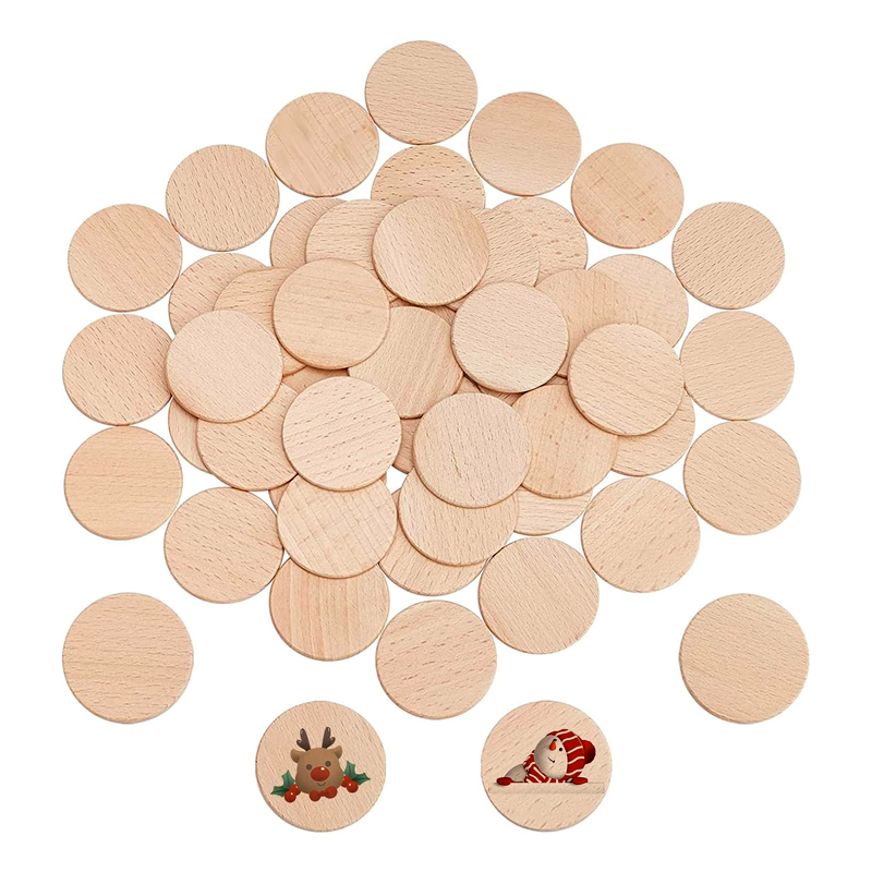 Koin Kayu Beech Alami 25-70mm, - Art Craft Letter A ulasan dan harga
