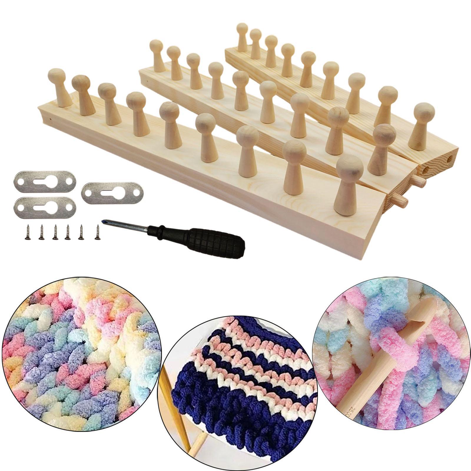 Alat Tenun Rajut Selimut Kayu  - Loom Weaving Frame ulasan dan harga