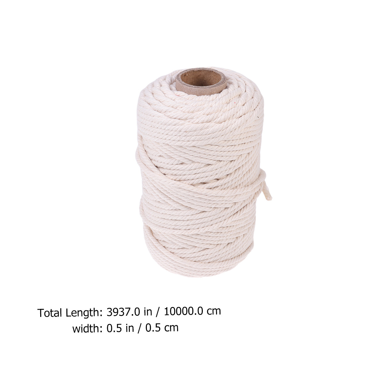 Tali Katun Alami 100M 5Mm Tali - Macrame Cord Cotton ulasan dan harga