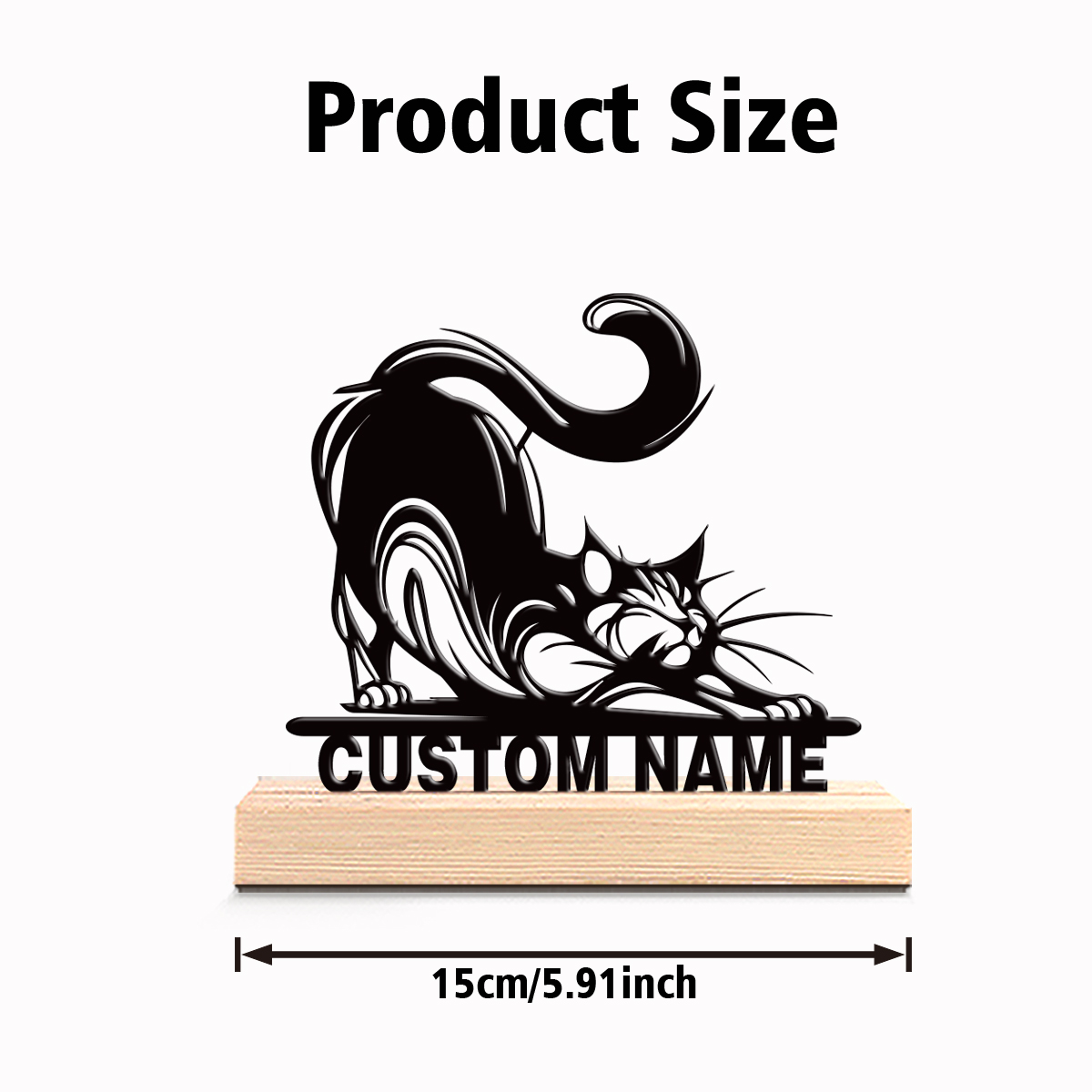 1pc Patung Logam Kucing Modern - Art Y Craft ulasan dan harga