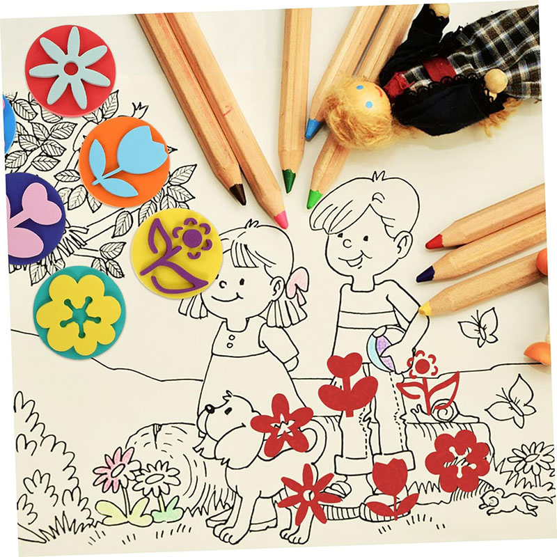 6 buah/kantong stempel busa un - Art Craft 5 Year Old ulasan dan harga