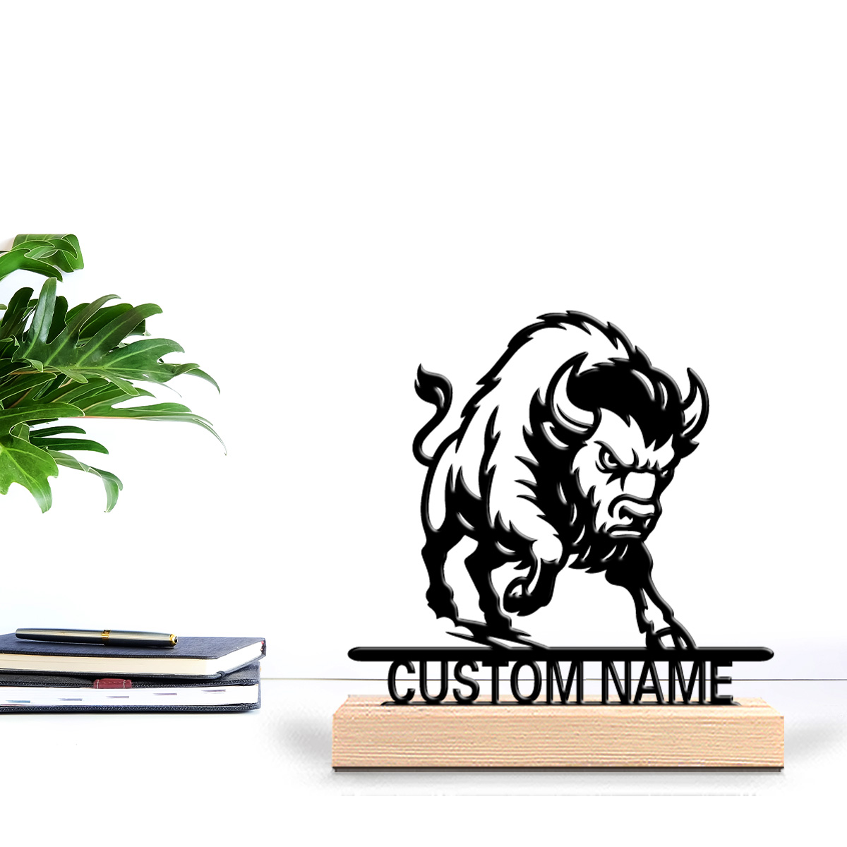 1pc Patung Singa Minimalis Log - Art Y Craft ulasan dan harga