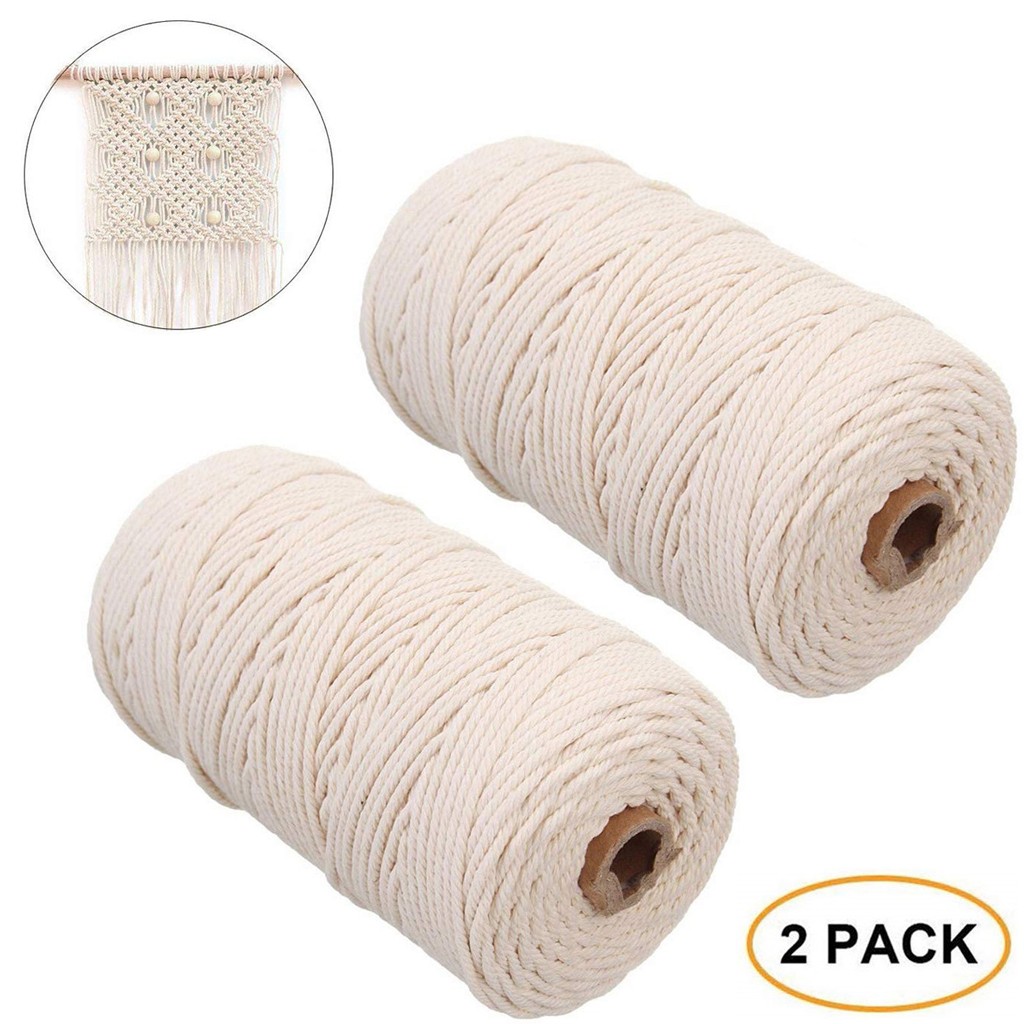 Tali Macrame 2Mm 200M Tali Kat - Macrame Cord Cotton ulasan dan harga