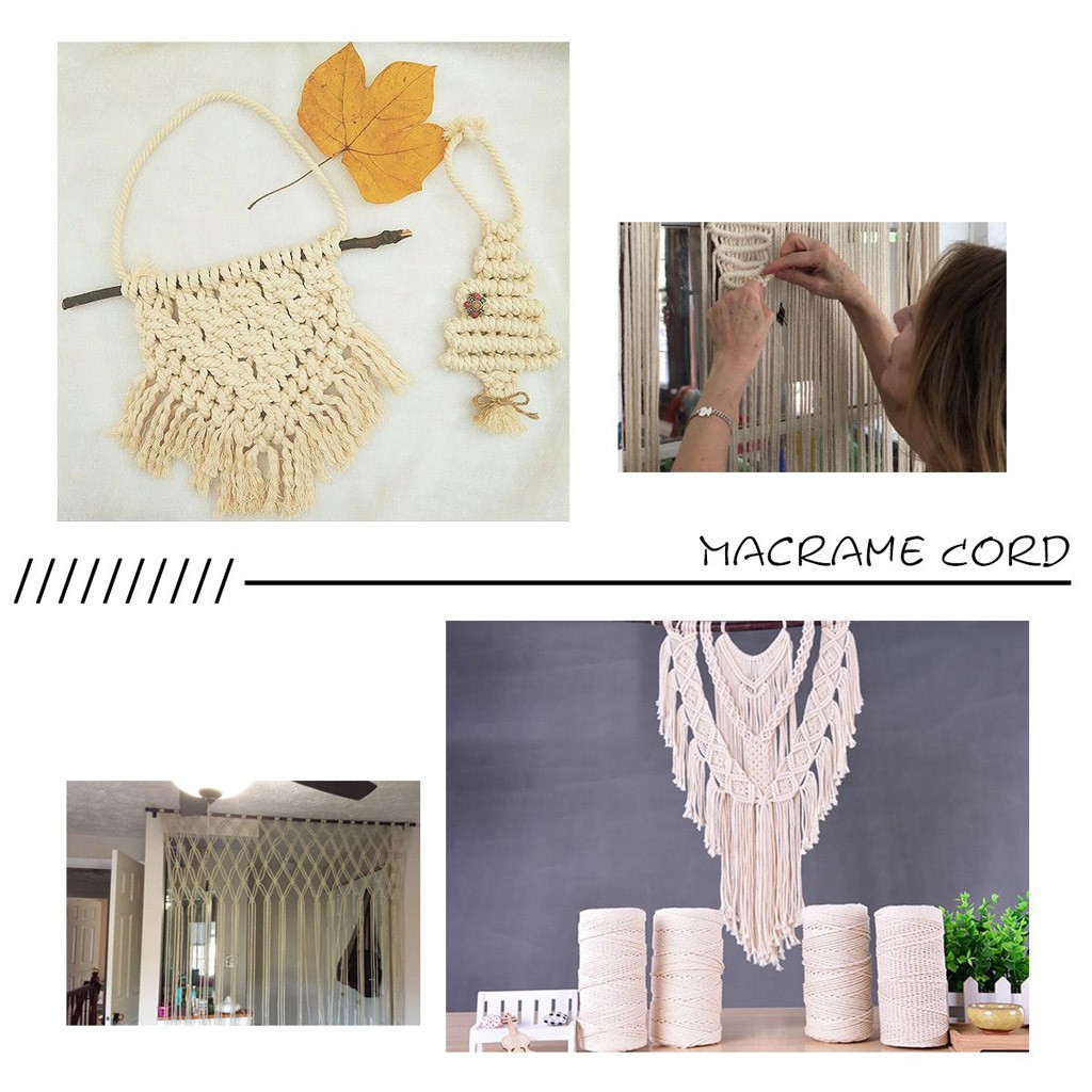 Tali Macrame 2Mm 200M Tali Kat - Macrame Cord Cotton ulasan dan harga