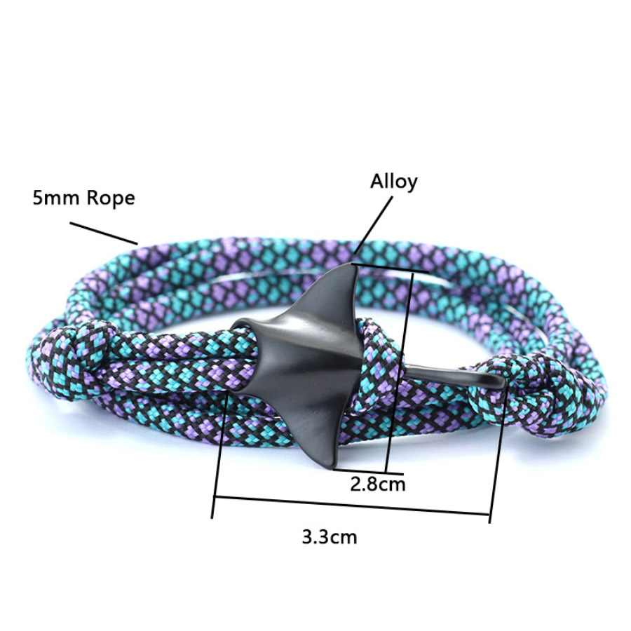 Gelang Manta Bergaya Gelang Pa - Macrame Cord Cotton ulasan dan harga