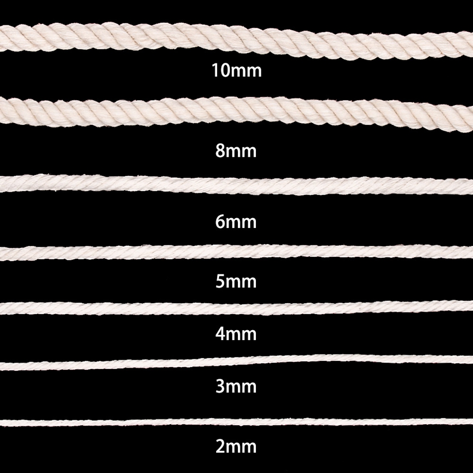 1Mm-10Mm 100% Katun Macrame Ta - Macrame Cord Cotton ulasan dan harga